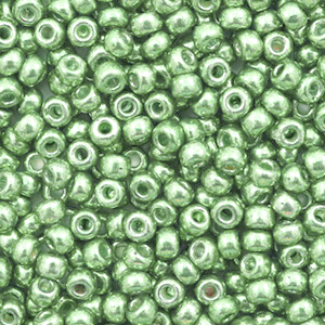 Miyuki seed beads 8/0 Duracoat Galvanized Dark Mint Green 8-4214