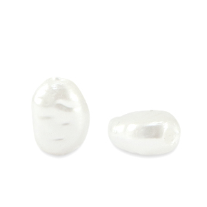 Imitation freshwater pearls White