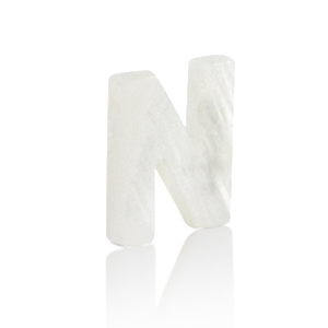 Shell pendants specials letter N White (natural colour)