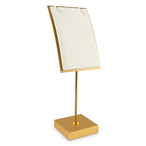 Jewellery display for necklaces and earrings Copper-Beige