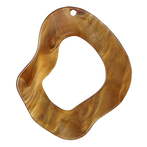 Resin pendants organic Harvest Orange-Brown