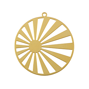 Stainless steel charms bohemian 28mm Gold
