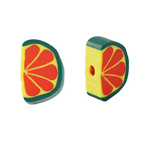 Polymer beads fruit Green-Red