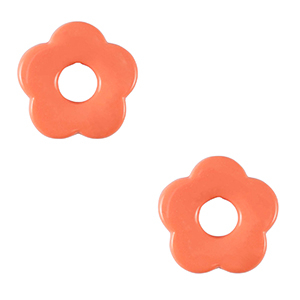 Acrylic charms flower Terracotta Pink