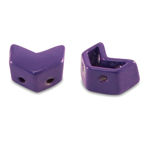 Tile beads arrow Grape Purple