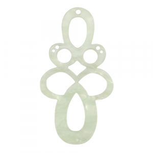 Resin pendants baroque Neo Mint Green