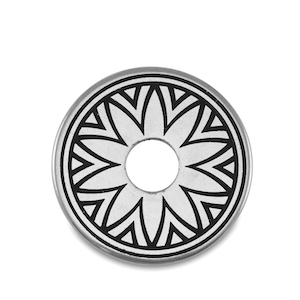 DQ European metal beads donut Antique Silver (nickel free)