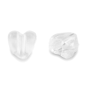 Acrylic beads heart Transparent
