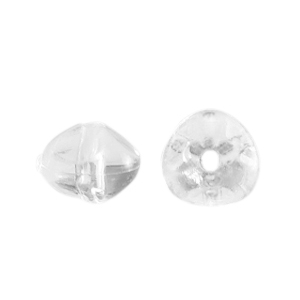 Acrylic beads irregular faceted Transparent