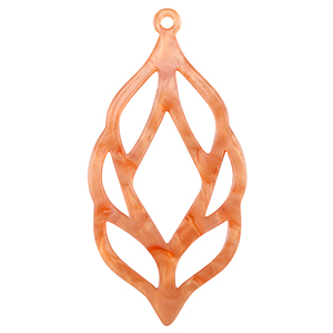 Resin pendants Coral Red