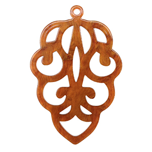 Resin pendants Topaz Brown