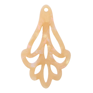 Resin pendants Peach Blush Opal