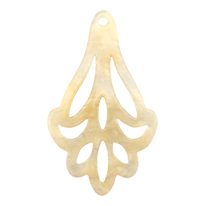 Resin pendants Sand Beige Transparent