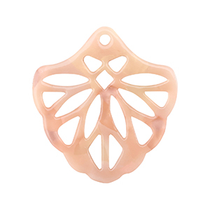 Resin pendants Peach Pink Opal