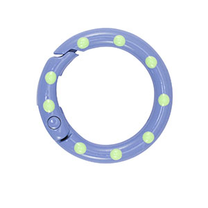 Colourful jewellery findings key chain ring Blue-Green