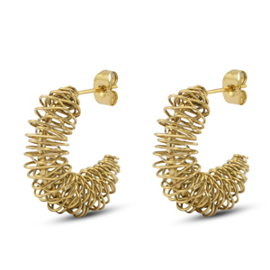 Stainless steel earrings / earpins Gold