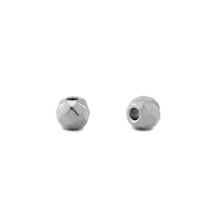 Stainless steel beads 4mm Silver