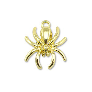 Metal charms spider Gold