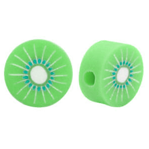 Polymer beads kiwi Green