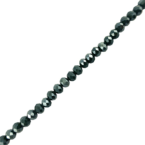Top faceted beads 4x3mm disc Dark Blue