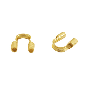 DQ metal findings wire guardian / wire protector 5mm (&Oslash;0.69mm) Gold (nickel free)