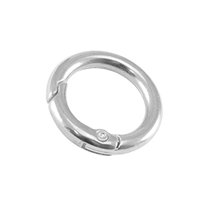 DQ European metal findings key chain 23mm Antique Silver (nickel free)