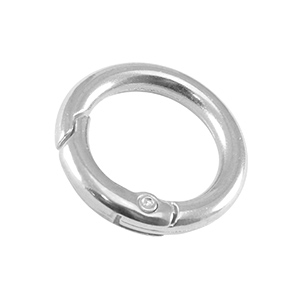 DQ European metal findings key chain 20mm Antique Silver (nickel free)