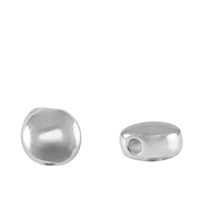 DQ European metal beads 6mm Antique Silver (nickel free)