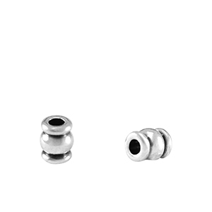 DQ European metal beads Antique Silver (nickel free)