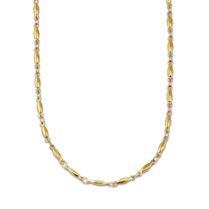 Stainless steel necklaces oval Gold