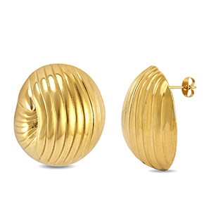 Stainless steel earrings / earpins Gold
