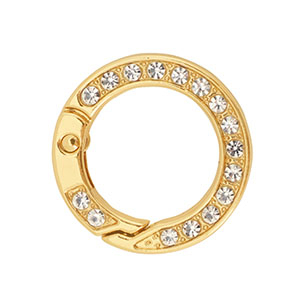 Colourful jewellery findings key chain ring Gold