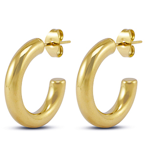 Stainless steel earrings / earpins Gold