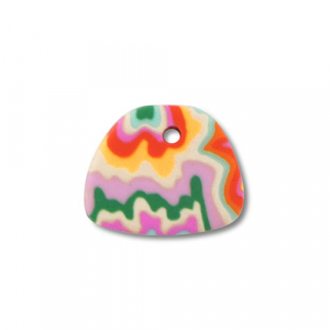 Polymer pendants trapezium Multicolour