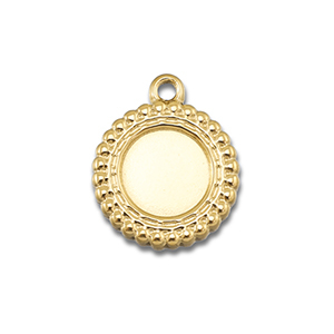 BY31&reg; Stainless steel charms with setting for SS20 flat back Gold