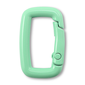 Colourful jewellery findings key chain rectangle Mint Green