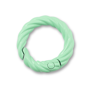 Colourful jewellery findings key chain ring Mint Green