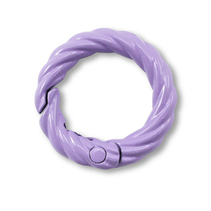 Colourful jewellery findings key chain ring Purple