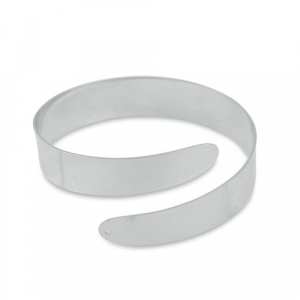 Arm cuff with loop Silver