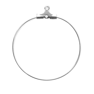 Stainless steel findings earrings charms Silver