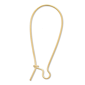 Stainless steel findings closable earrings Gold