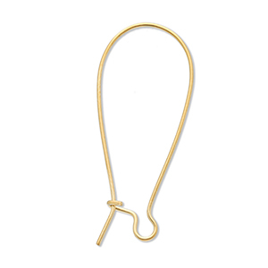 Stainless steel findings closable earrings Gold