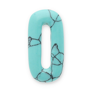 Natural stone charms Turquoise oval Turquoise
