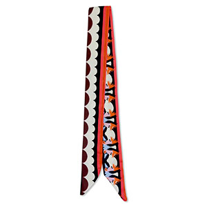 Bandana scarf with birds Multicolour