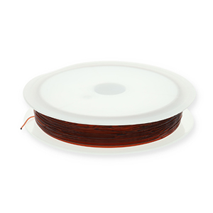 Elastic cord 0.5mm Brown
