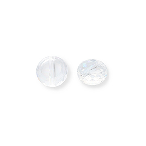 Top faceted beads Transparent-AB Coating