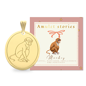 BY31&reg; Stainless steel charms monkey Gold
