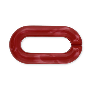 Acrylic chain 20mm loose links Bordeaux