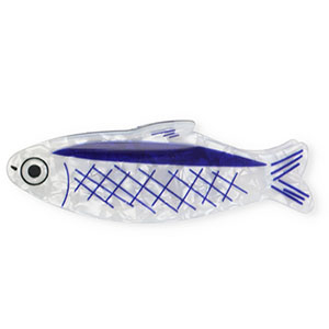 Hair accessories hair claw fish Pearl Shine White-Blue-Black