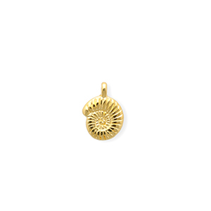 DQ&reg; European metal charms shell Goud (Nikkelvrij)